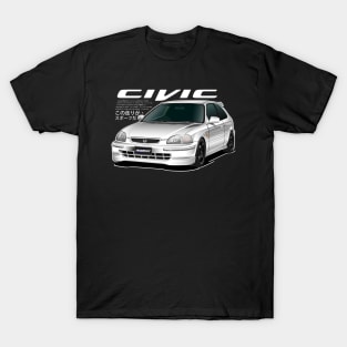 CIVIC 6th gen HATCHBACK EK EK4 EK9 JDM BLACK T-Shirt